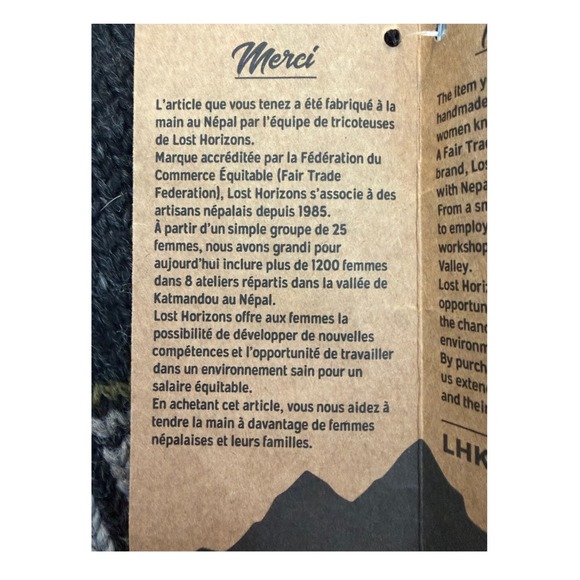 Lost Horizons Call of the Wild Cardigan Sweater Howling Wolf Fair Isle Pattern L - Picture 8 of 10